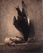 Still-Life with Dead Pheasant and Hunting Bag jean-Baptiste-Simeon Chardin